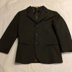 EUC 8S black 3 button suit coat blazer